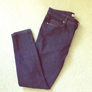 LOFT dark denim modern skinny jeans